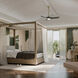 Mylo 52 inch Champagne Bronze with Jet Black Blades Ceiling Fan